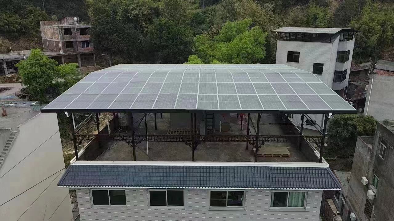 石狮15kw+10kwh自建别墅家庭光伏储能系统